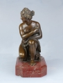 Crouching Venus, 19th century, antique Warsaw, sculpture, old bronze, Galeria Żak, art, antiques