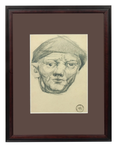 Franciszek Starowieyski “Autoportret”, antyki Warszawa, skup antyków, dawne malarstwo, malarstwo aukcyjne, malarstwo polskie, Galeria Żak