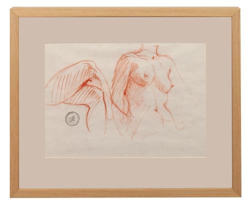 Franciszek Starowieyski “Leg and torso"  , antique Warsaw, antique paintings, Galeria Żak, art, antiques