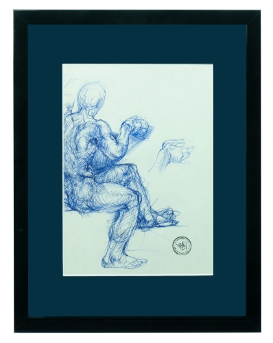 Franciszek Starowieyski "Study of a seated figure"  , antique Warsaw, antique paintings, Galeria Żak, art, antiques