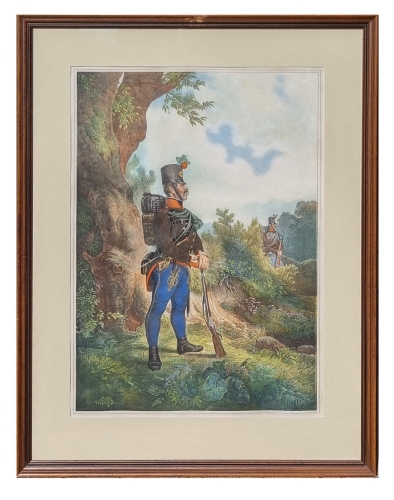 Matthias Trentsensky 
“Gunner of the Imperial and Royal Austrian Army”, 1835 , antique Warsaw, antique paintings, Galeria Żak, art, antiques