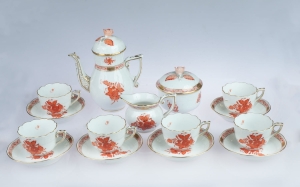 Coffee service, Herend, second half of the 20th century