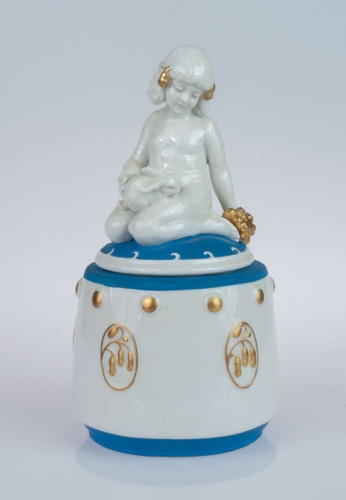 Porcelain box, Katzhutte, Germany, 1914 - 1945, antique Warsaw, antique porcelain, old porcelain, Galeria Żak, art, antiques