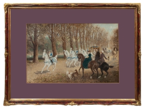 Jan Chełmiński “Carriage ride”, early 20th century