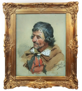 Jan Konopacki “Portrait”, Rome, 1883 