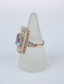Ring with topaz and diamonds, antique Warsaw, jewelry, old jewelry, Galeria Żak, art, antiques