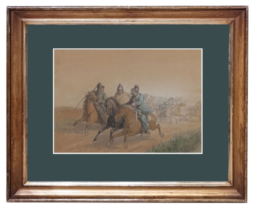 Jørgen Valentin Sonne “Retreat”, 1869 
, antique Warsaw, antique paintings, Galeria Żak, art, antiques