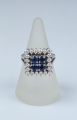 Sapphire and diamonds ring, antique Warsaw, jewelry, old jewelry, Galeria Żak, art, antiques