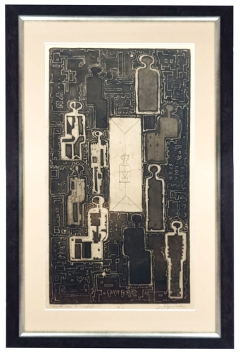 Janusz Wysocki “Oczekiwanie”, antyki Warszawa, skup antyków, dawne malarstwo, malarstwo aukcyjne, malarstwo polskie, Galeria Żak