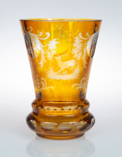 Rummer, 20th century, antique Warsaw, glass, old glass, Galeria Żak, art, antiques