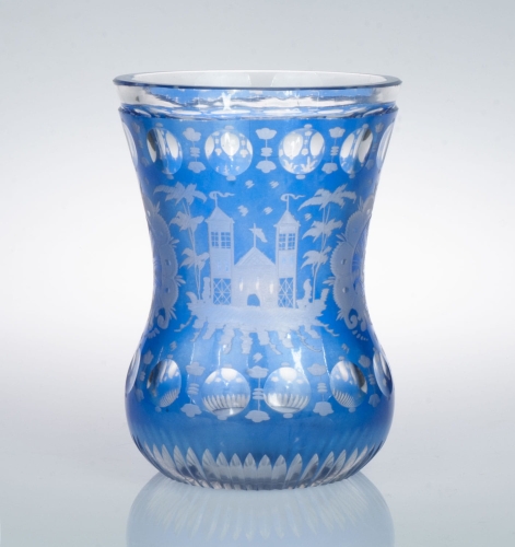 Rummer, 19th century, antique Warsaw, glass, old glass, Galeria Żak, art, antiques