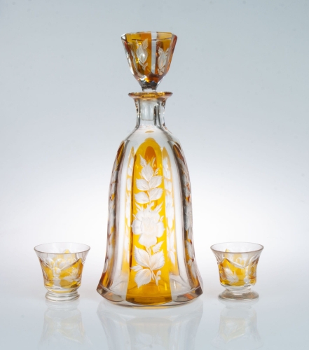 Drinking Set, 20th century, antique Warsaw, glass, old glass, Galeria Żak, art, antiques
