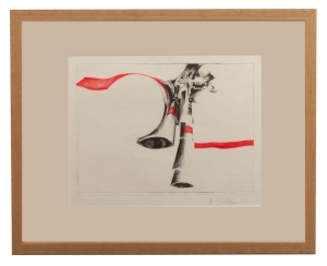 Antoni Witkowski „Composition with red accent”