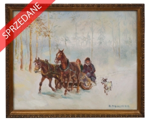 Barbara Mehoffer “Zimowa przejażdżka” 