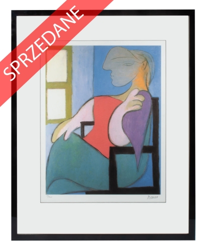 Pablo Picasso “Kobieta siedząca przy oknie”, antyki Warszawa, skup antyków, dawne malarstwo, malarstwo aukcyjne, malarstwo polskie, Galeria Żak