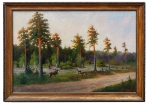 Ignacy Strubel "Nature reserve - Doły Szczeckie", Warsaw, 1905 