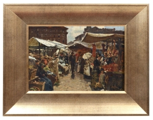 Paul Andorff "On the market", circa 1900 