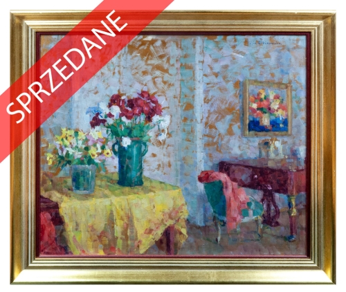 Zofia Albinowska "Dwustronna martwa natura", antyki, galeria żak, malarstwo polskie, dzieła sztuki