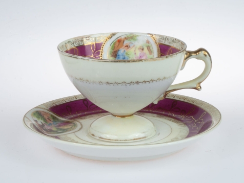 Filiżanka, Japonia, ok. 1930 r., antyki Warszawa, skup antyków, porcelana, stara porcelana, Galeria Żak