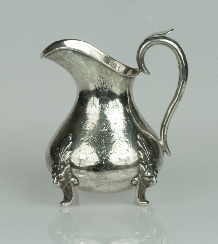 Milk jug, 19th century, antique Warsaw, silver, old silver, Galeria Żak, art, antiques