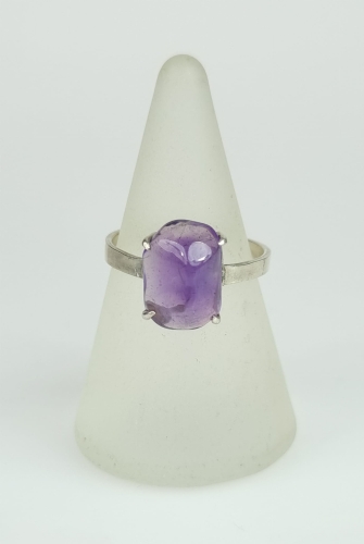 Ring with amethyst, Poland, 1963 - 1986, antique Warsaw, jewelry, old jewelry, Galeria Żak, art, antiques