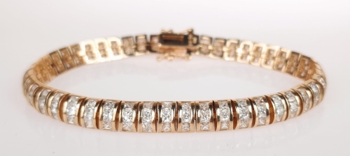 Bracelet with cubic zirconias, antique Warsaw, jewelry, old jewelry, Galeria Żak, art, antiques