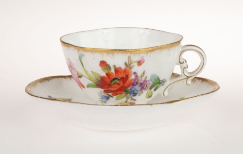 Cup, Sarreguemines, France, after 1920 , antique Warsaw, antique porcelain, old porcelain, Galeria Żak, art, antiques