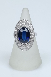 Sapphire  and diamonds ring