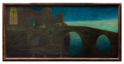 Eustachy Marjan Pietkiewicz "Mourners", 1913 , antique Warsaw, antique paintings, Galeria Żak, art, antiques