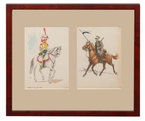 Ignacy Matuszczak “Trumpeter of the 2nd Uhlan Regiment from 1812” and “Uhlan of the 2nd Grochów Uhlan Regiment”