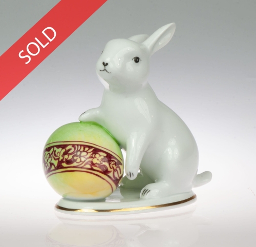 Zajac-wielkanocny,-Cmielow,-po-1979-rEaster bunny, Ćmielów, after 1979 , antique Warsaw, antique porcelain, old porcelain, Galeria Żak, art, antiques.-,-antyki-Warszawa,-skup-antykow,-porcelana,-stara-porcelana,-Galeria-Zak (1)s.jpg
