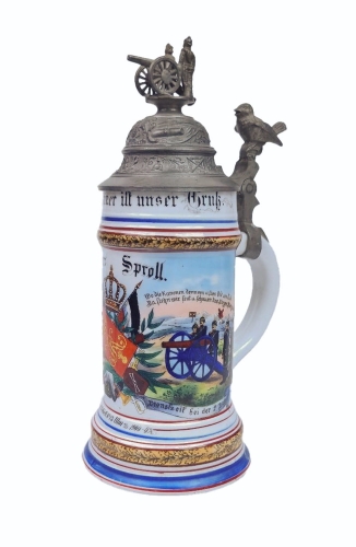 Kufel rezerwisty, XX w., antyki Warszawa, skup antyków, porcelana, stara porcelana, Galeria Żak