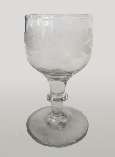 Kieliszek typu karczmiak, XIX w. , antyki Warszawa, skup antyków, dawne szkła, stare szkła, szkła antyczne, antyki, Galeria Żak