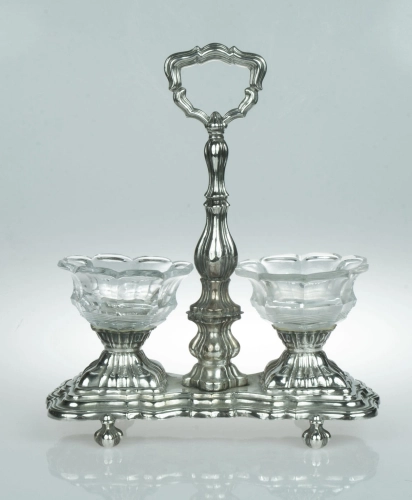 Salt cellar, France, 19th century, antique Warsaw, silver, old silver, Galeria Żak, art, antiques