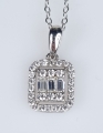 Diamonds necklace, antique Warsaw, silver, old silver, Galeria Żak, art, antiques