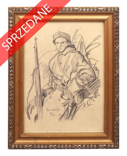 Leon Czechowski “Czwartak”, antyki Warszawa, skup antyków, dawne malarstwo, malarstwo aukcyjne, malarstwo polskie, Galeria Żak