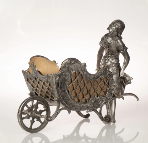 Bottle stand, early 20th century, antique Warsaw, silver, old silver, Galeria Żak, art, antiques