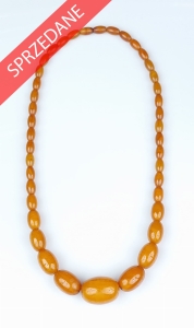 Naszyjnik z bursztynami