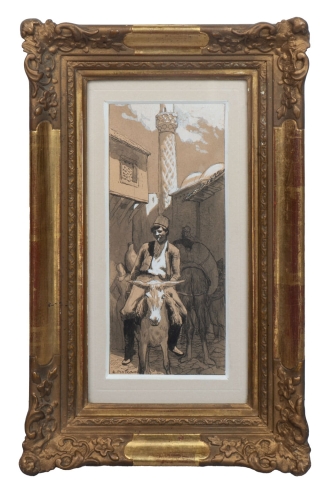 Antoni Piotrowski “Boy on a donkey”   , antique Warsaw, antique paintings, Galeria Żak, art, antiques