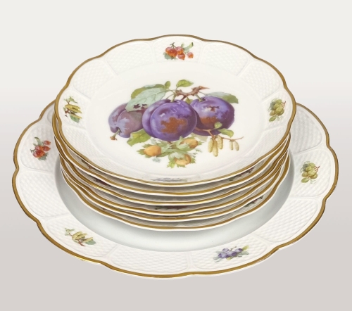 Fruit serving set, Rosenthal, 1919-1935 , antique Warsaw, antique porcelain, old porcelain, Galeria Żak, art, antiques