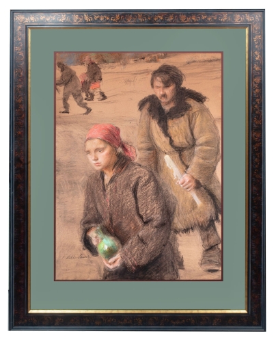 Teodor Axentowicz “The Feast of Jordan”    , antique Warsaw, antique paintings, Galeria Żak, art, antiques