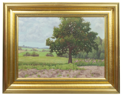 Ludwik Werner “Summer day”  , antique Warsaw, antique paintings, Galeria Żak, art, antiques