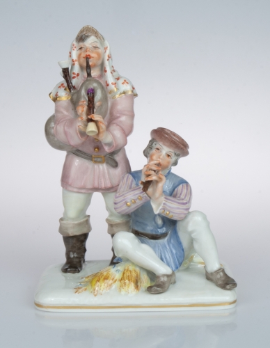 Musicians, Alexander Struck, Meissen, c. 1940 , antique Warsaw, antique porcelain, old porcelain, Galeria Żak, art, antiques