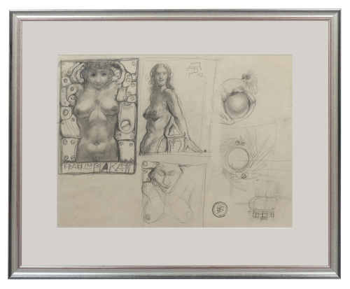 Franciszek Starowieyski “Akty kobiece”, antyki Warszawa, skup antyków, dawne, malarstwo aukcyjne, malarstwo polskie, Galeria Żak, rysunek, sztuka współczesna