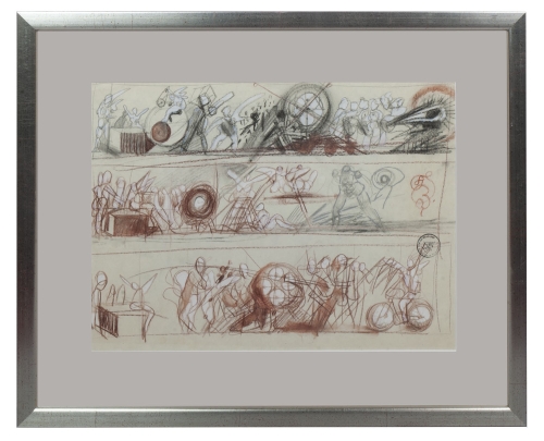 Franciszek Starowieyski “Composition”  , antique Warsaw, antique paintings, Galeria Żak, art, antiques