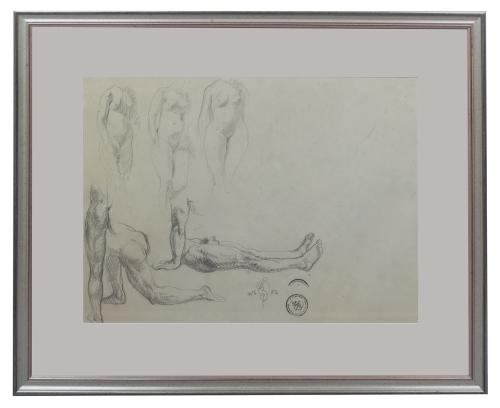 Franciszek Starowieyski “Nudes studies”, 1982   , antique Warsaw, antique paintings, Galeria Żak, art, antiques