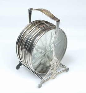 Set of saucers, Amston Silver Co., USA, first half of 20th century