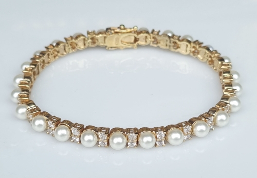 Pearl bracelet , antique Warsaw, jewelry, old jewelry, Galeria Żak, art, antiques