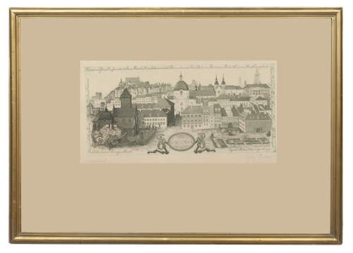 Jerzy Miller “Warsaw”  , antique Warsaw, antique paintings, Galeria Żak, art, antiques