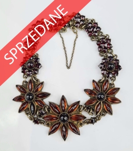 Bransoletka z granatami, pocz. XX w.